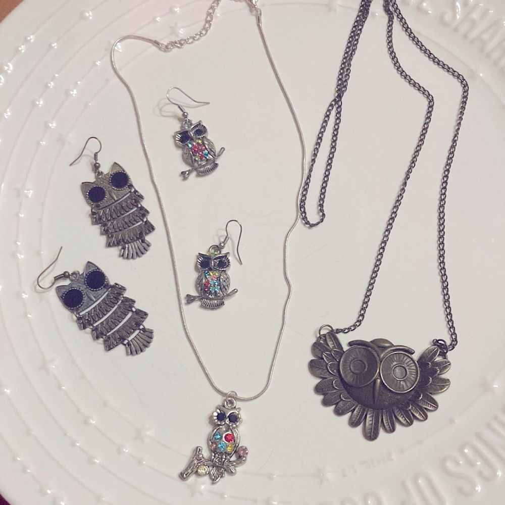 Owl jewelry bundle
